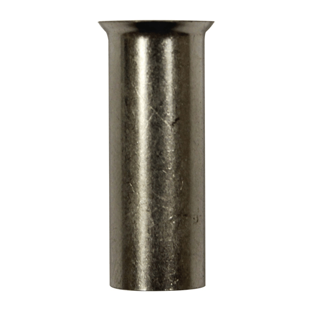 Wire Ferrule, uninsulated, AWG 2, 25 mm Long, 100 per bag - Image 1