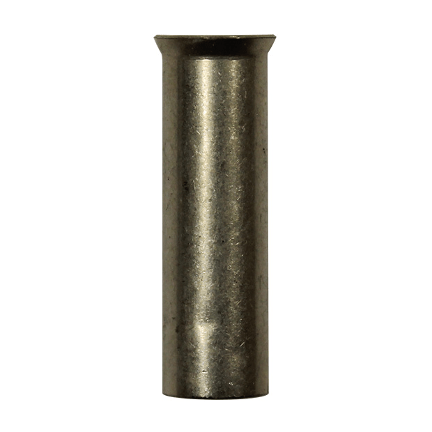 Wire Ferrule, uninsulated, AWG 2, 30 mm Long, 100 per bag - Image 1