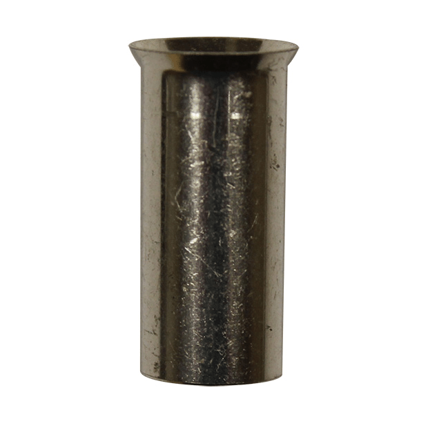 Wire Ferrule, uninsulated, AWG 1/0, 22 mm Long, 100 per bag - Image 1