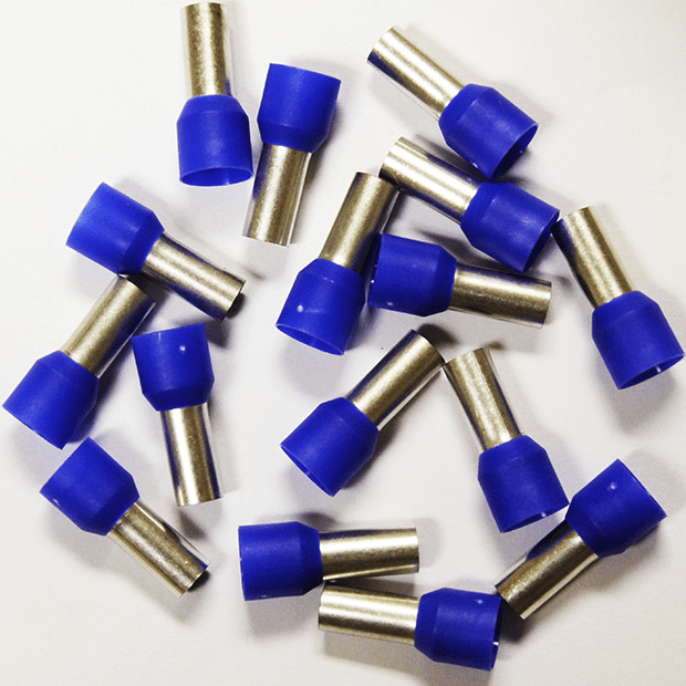 Wire Ferrule, Blue, AWG 6, 12 mm Barrel, 100 per Bag - Image 2