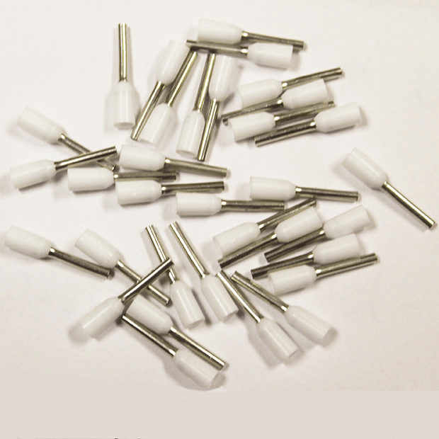 Wire Ferrule, White, AWG 20, 8 mm Barrel, 500 per bag - Image 2