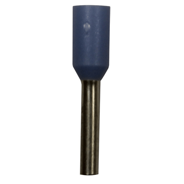 Wire Ferrule, Blue, AWG 20, 8 mm Barrel, 500 per Bag - Image 1