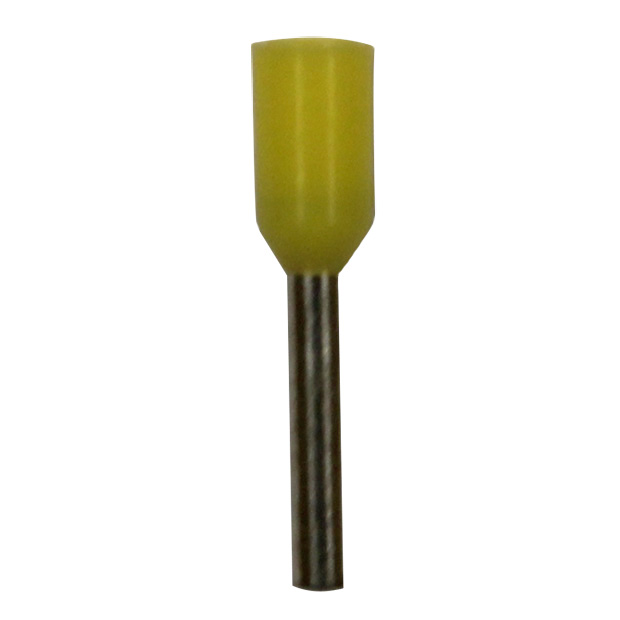 Wire Ferrule, Yellow, AWG 24, 6 mm Barrel, 500 per bag - Image 2