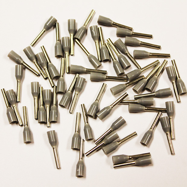 Wire Ferrule, Gray, AWG 20, 8 mm Barrel, 500 per bag - Image 2