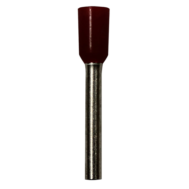 Wire Ferrule, Red, AWG 18, 12 mm Barrel, 500 per Bag - Image 1
