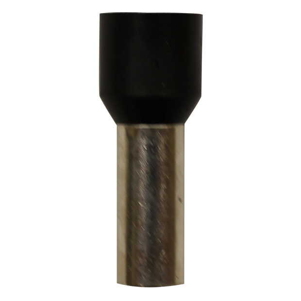 Wire Ferrule, Black, AWG 4, 18mm Barrel, 50 per bag - Image 1