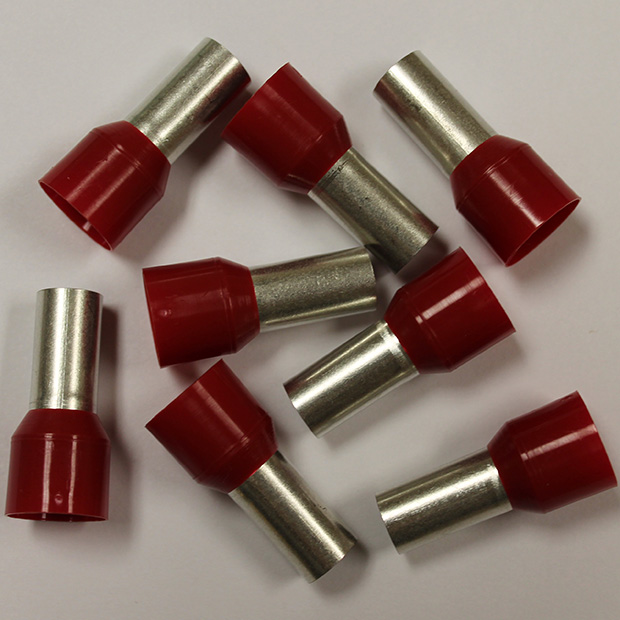Wire Ferrule, Red, AWG 2, 16mm Barrel, 25 per bag - Image 2