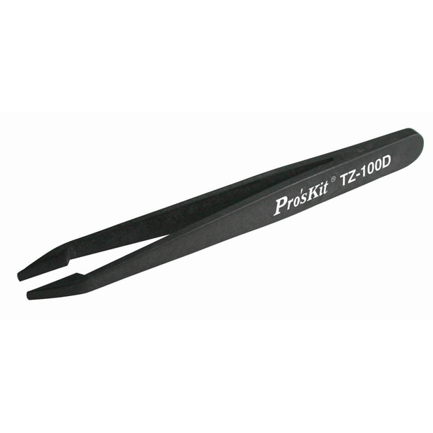 ESD Safe Tweezers - Flat Tip - Image 1