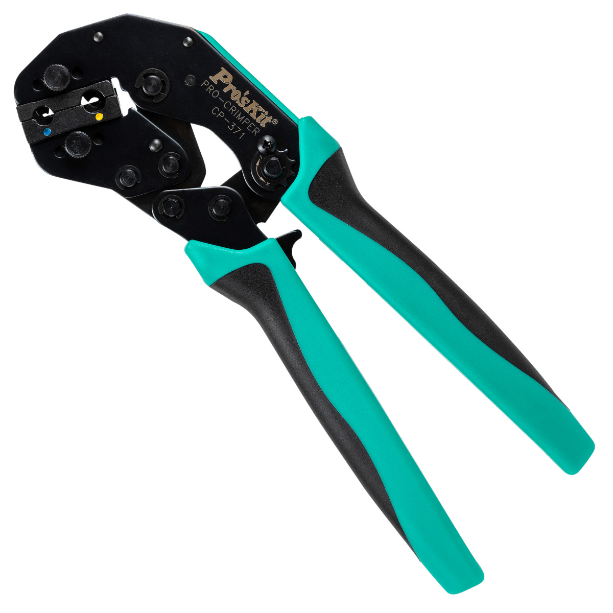 Crimpro Cimper for Yellow and Blue Insulated Flag Terminals AWG 16-10 - Image 1