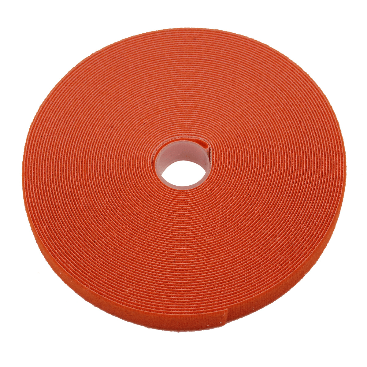 Hook & Loop Tape, 3/4" Wide, Orange, 50FT Roll - Image 1