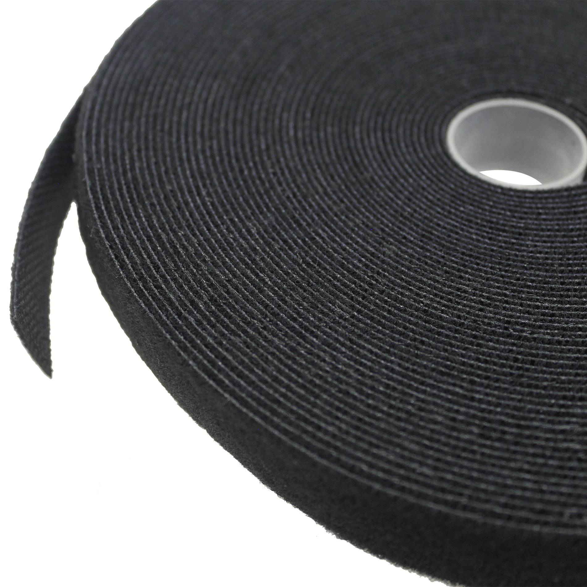 Hook & Loop Tape, 3/4 " Wide, Black, 50FT Roll - Image 1