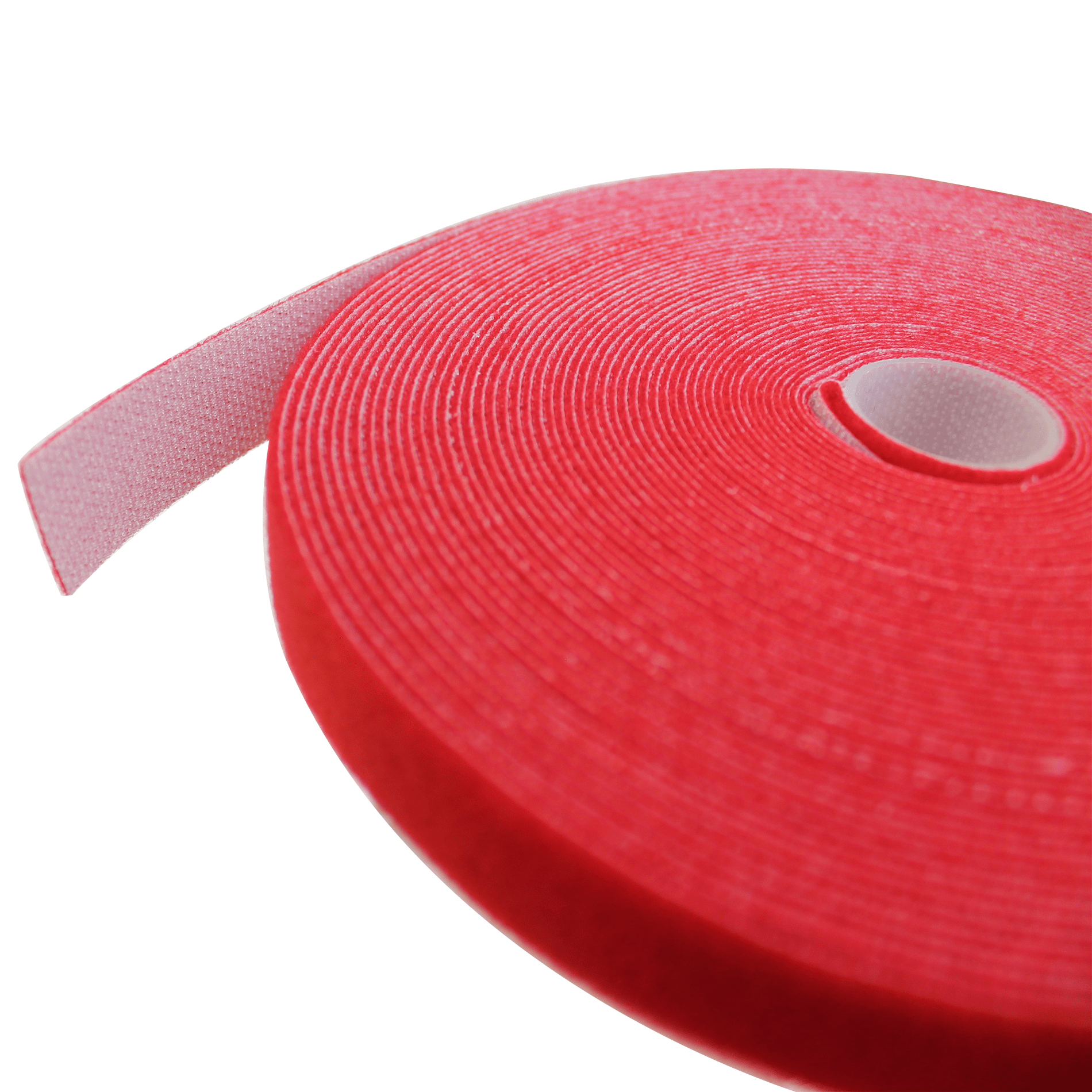 Hook & Loop Tape, 3/4" Wide, Red, 50 FT Roll - Image 1