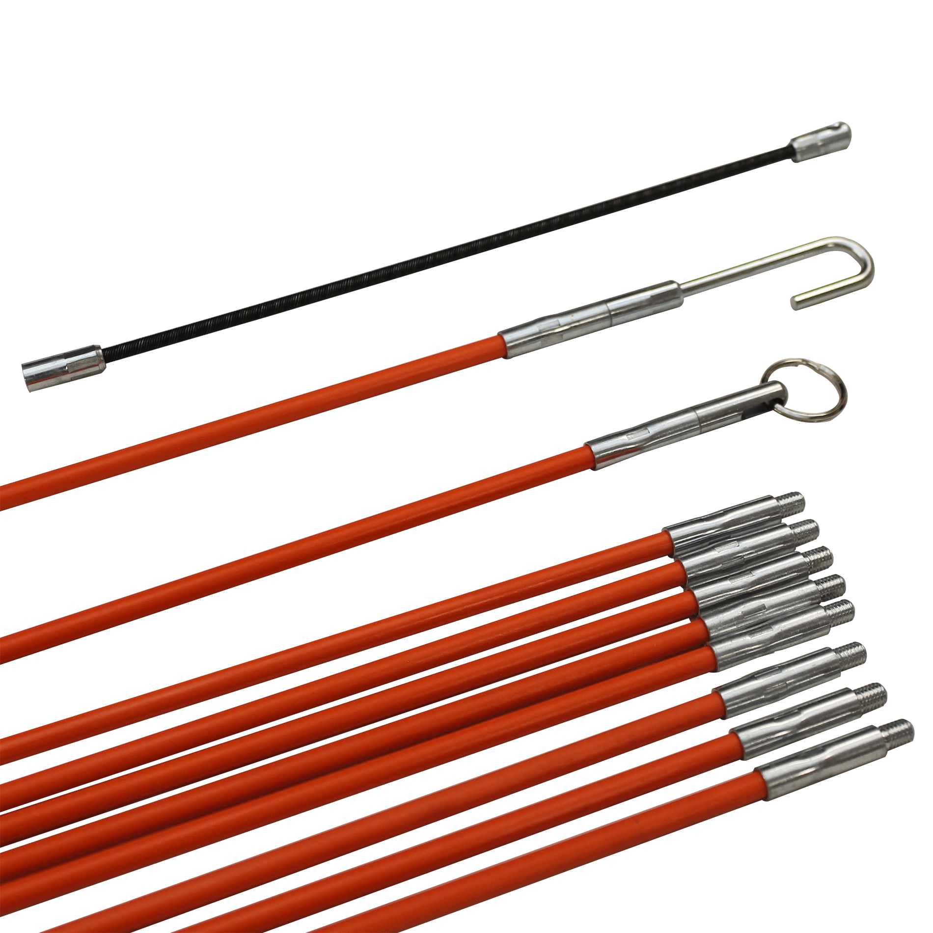 Push Pull Rod Set with Accessories in a clear tube (10 sections per tube) - Image 1
