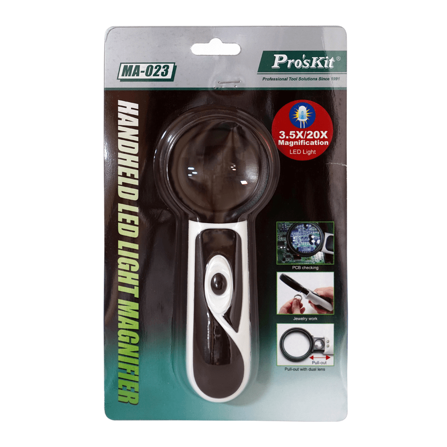 Handheld 3.5X/20X LED Lighted Magnifier - Image 3