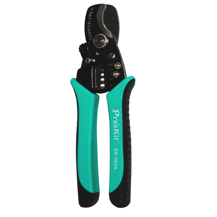 2-in-1 Round Cable Cutter/Stripper (AWG 14-8) - Image 1