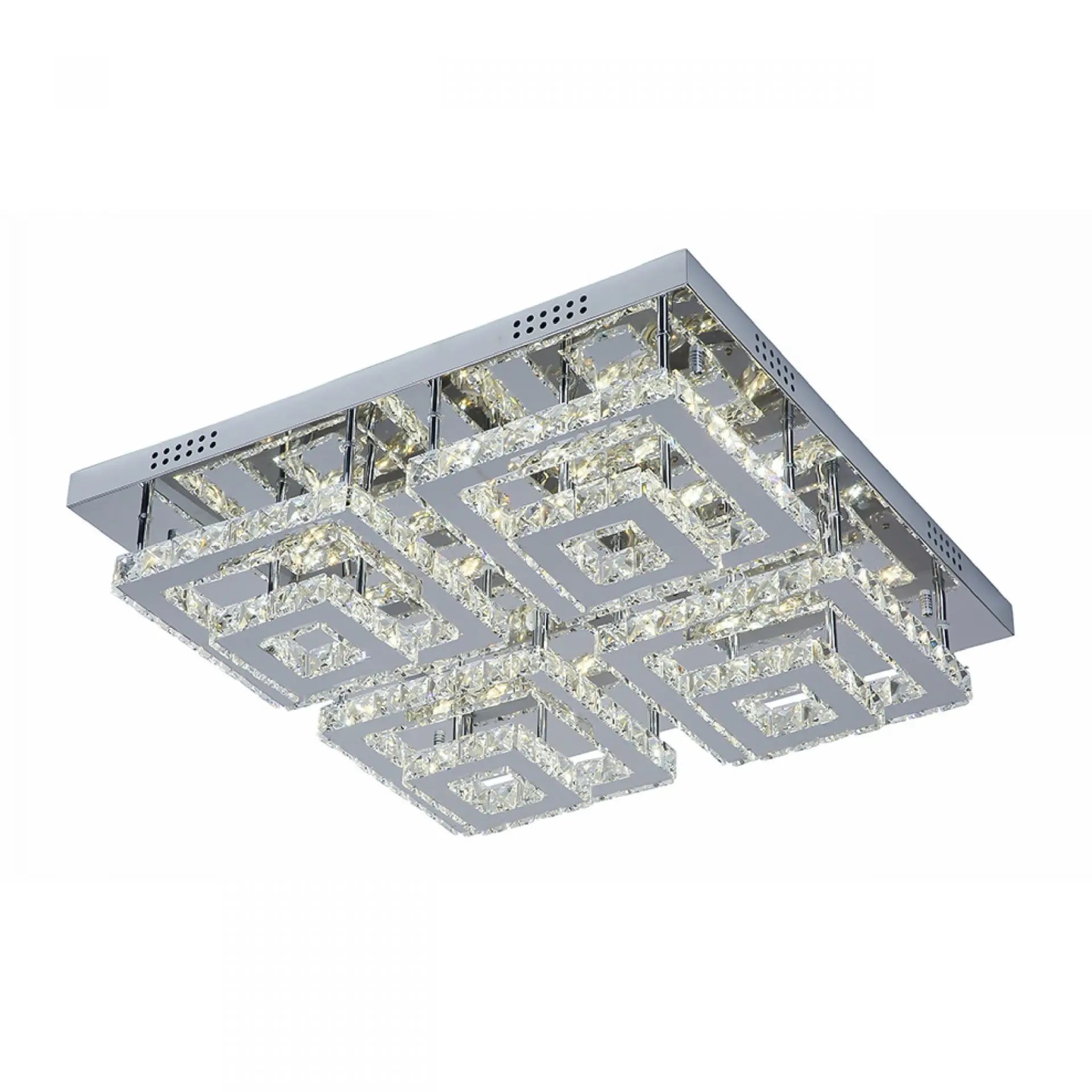4 Square Crystal Chandelier