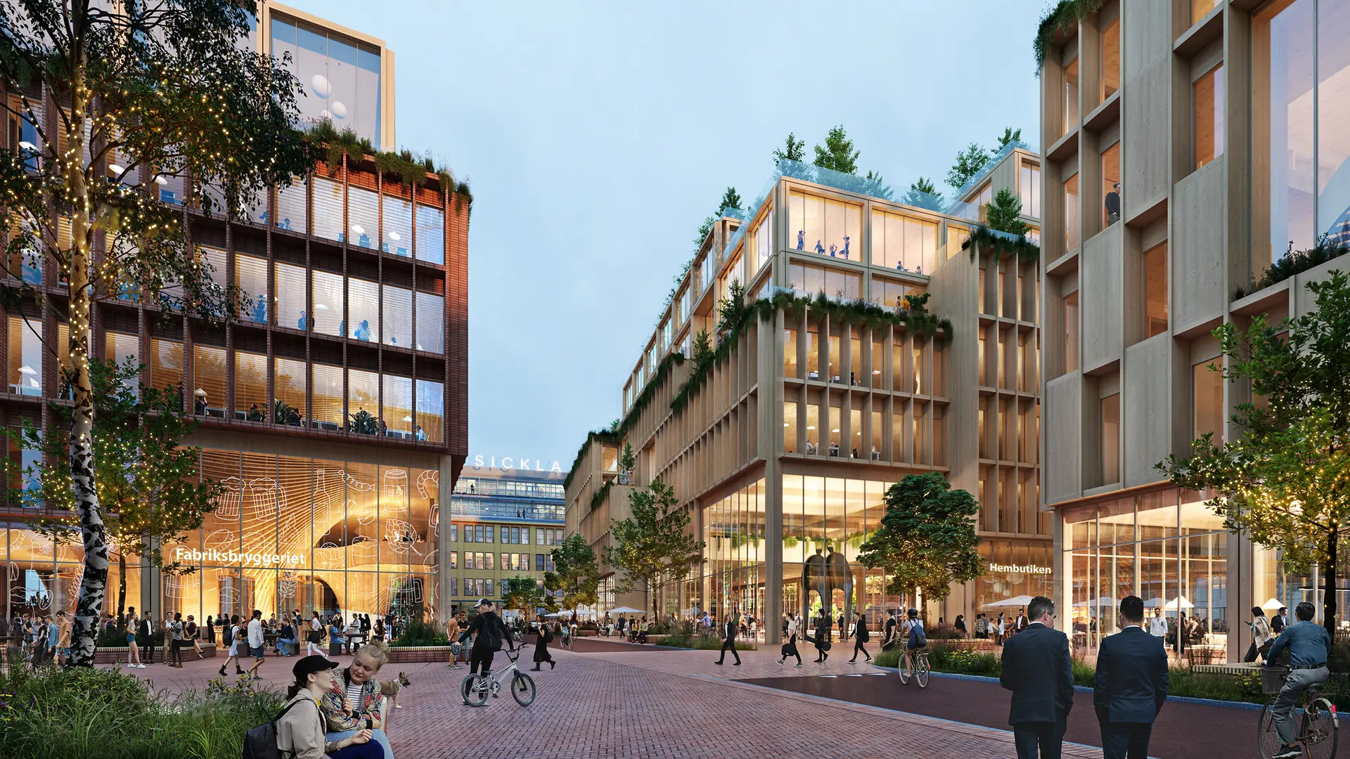 Stockholm wood city: un barrio construido en madera