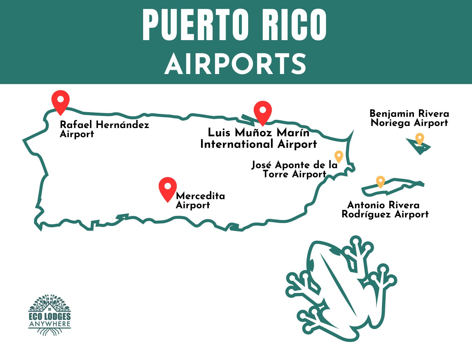 Map De Puerto Rico Puerto Rico Airports 