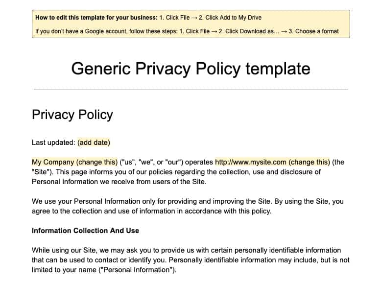 Generate Ecommerce Privacy Policy Why You Need An Ecommerce Privacy Policy