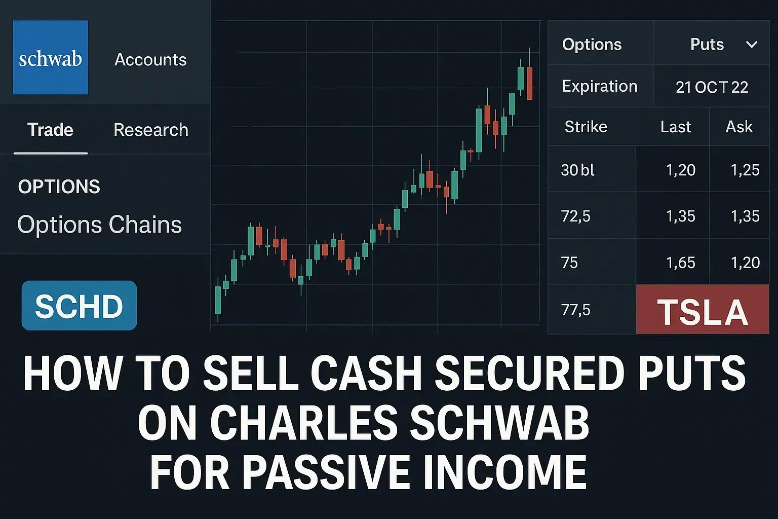 How to Sell Cash Secured Puts on Charles Schwab for Passive Income