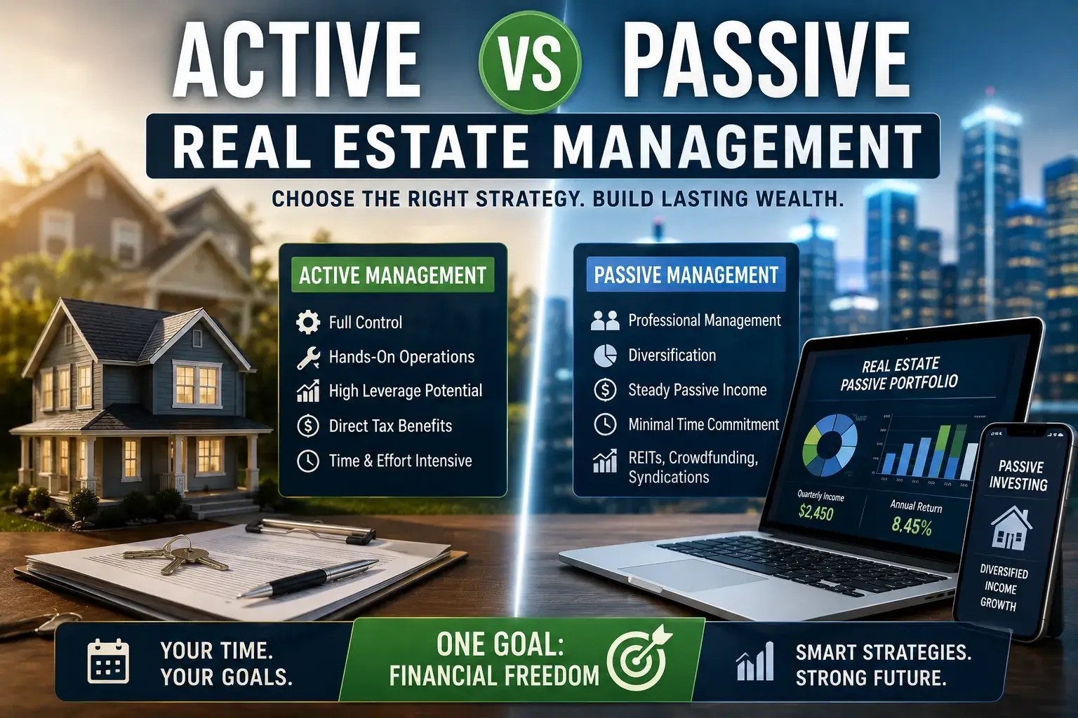 Active vs Passive Real Estate Management Guide