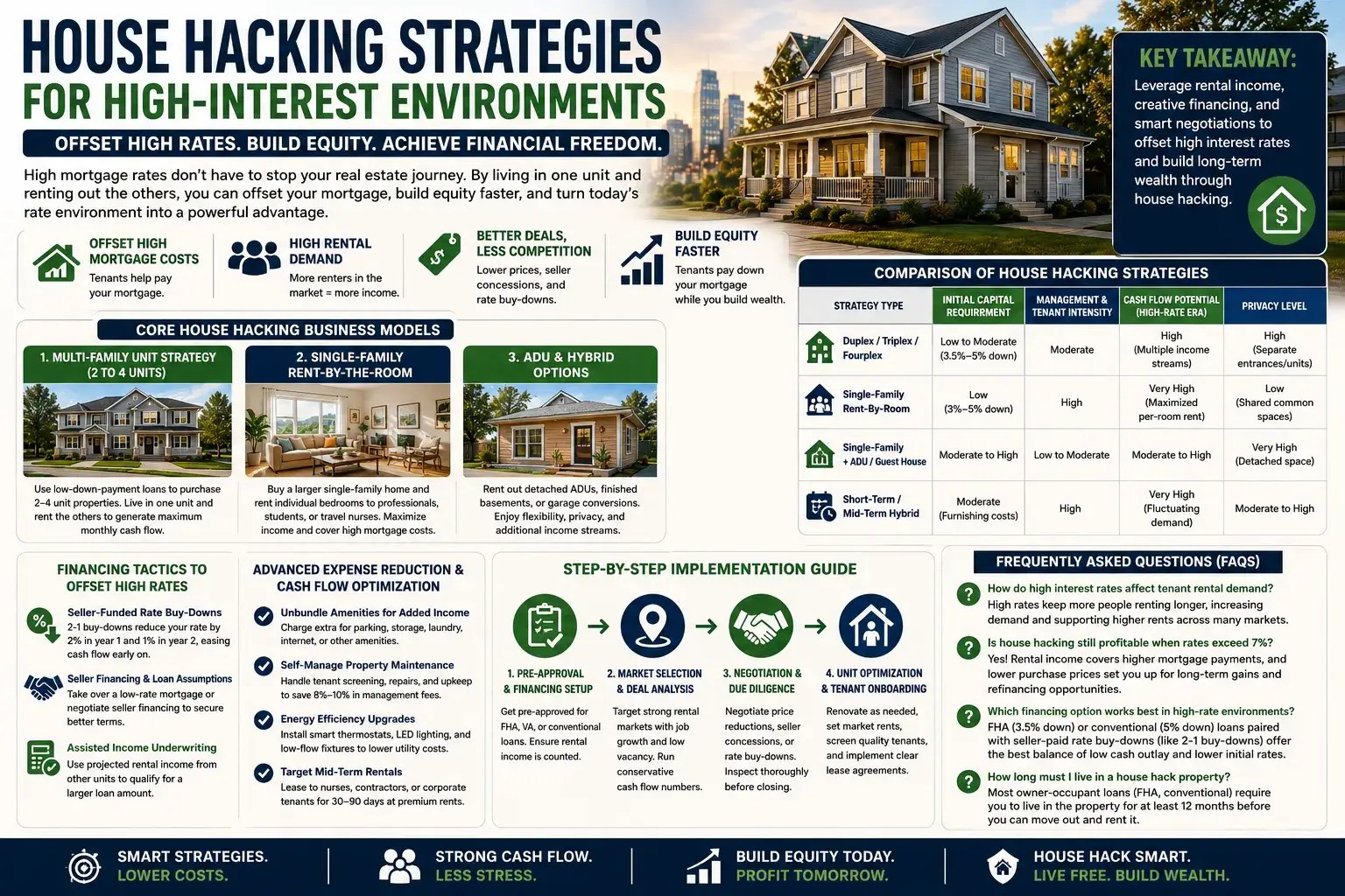 House Hacking Strategies for High-Interest Environments