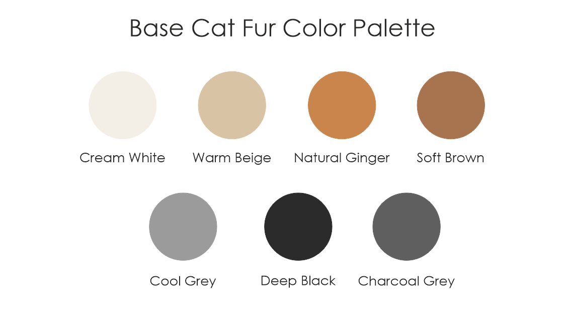 Cat Fur Color Palette