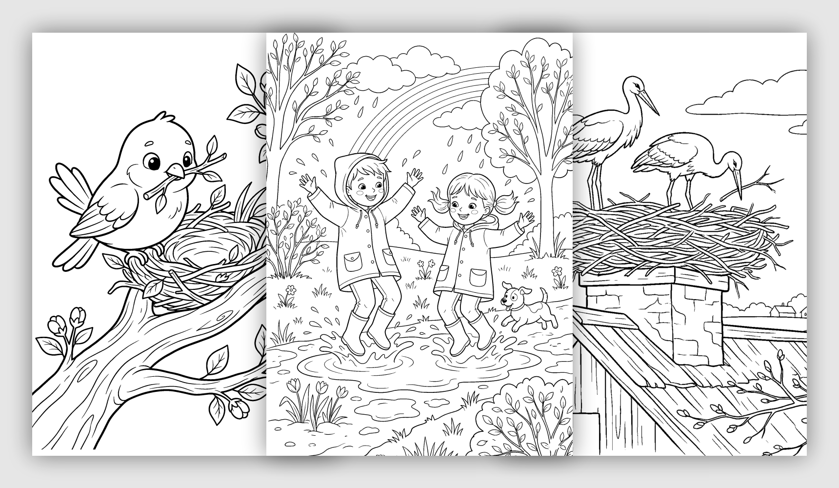 Spring Coloring Pages
