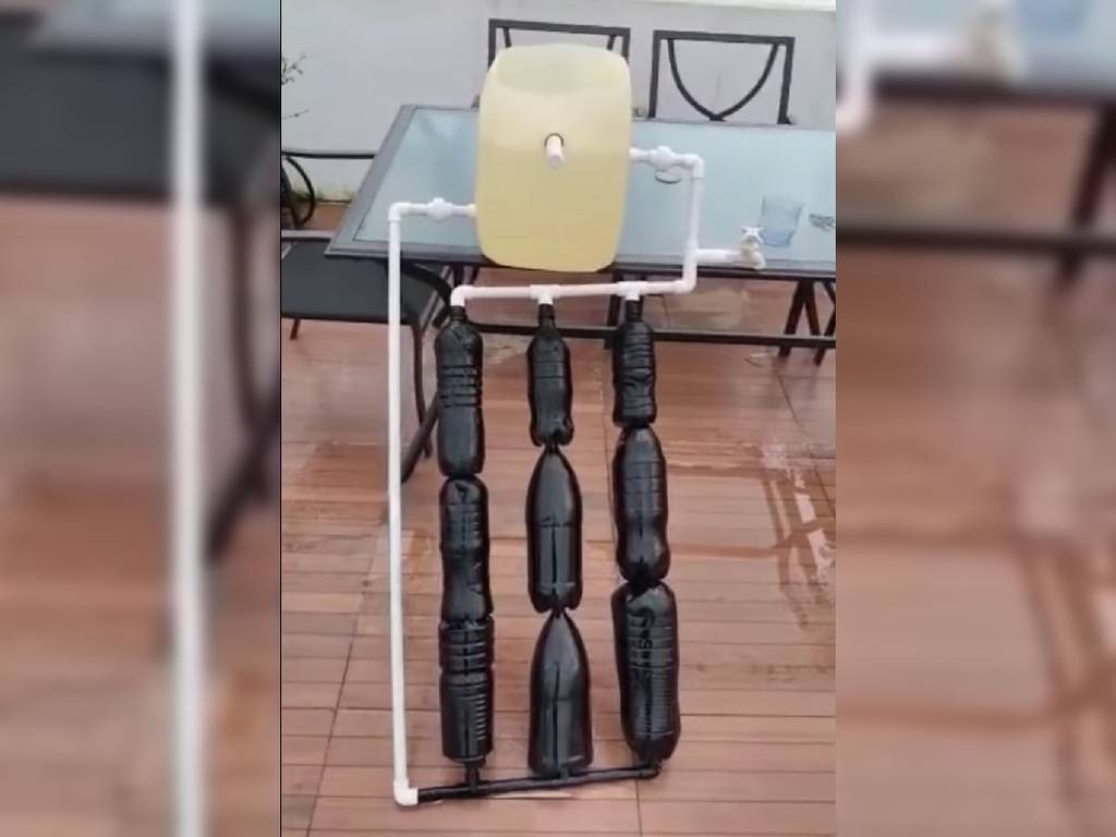 Cómo hacer un calentador solar casero con botellas de plástico