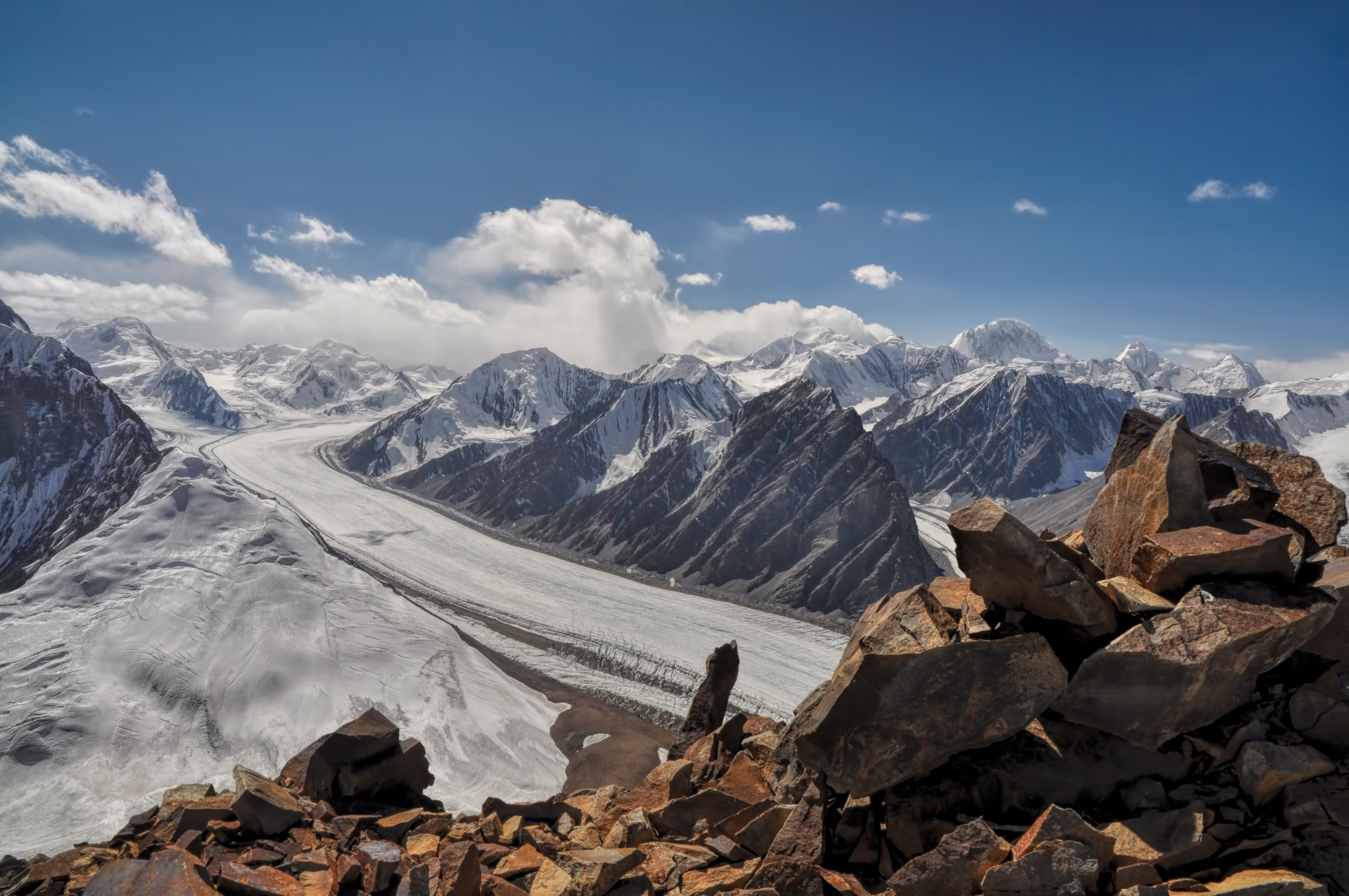 Fedchenko Glacier in Tajikistan