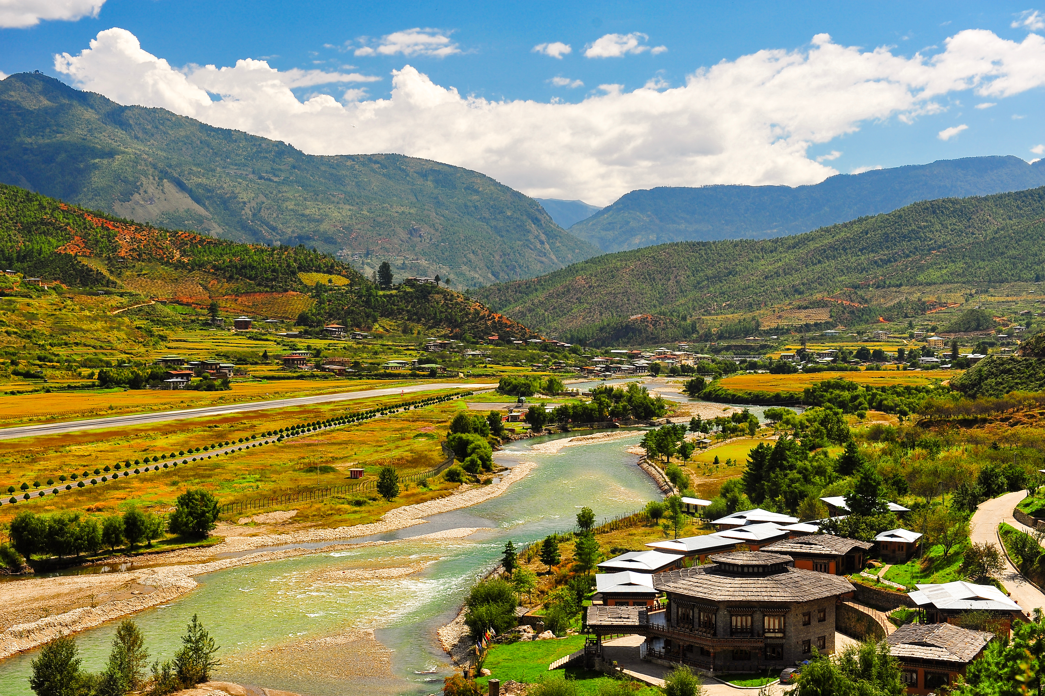 Paro Valley in Bhutan