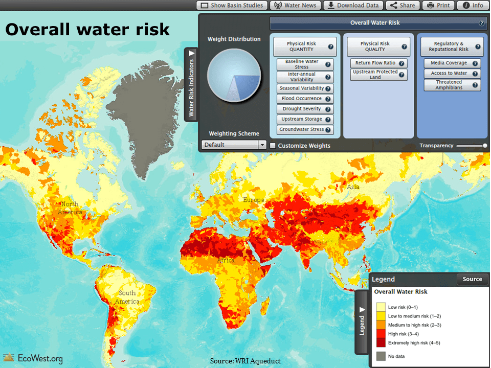 Wri Water Stress Map WRI Aqueduct maps water risk and stress