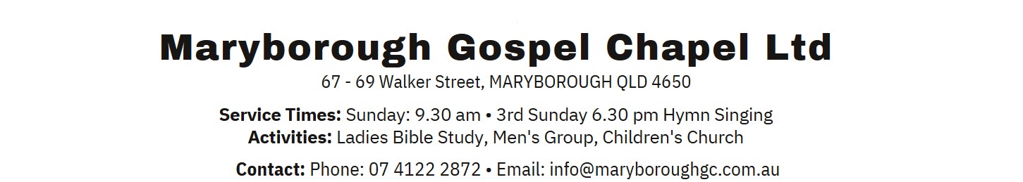 Maryborough Gospel Chapel