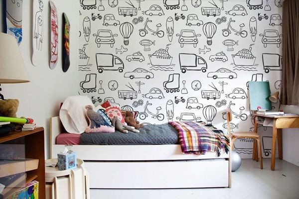 разрисованные обои