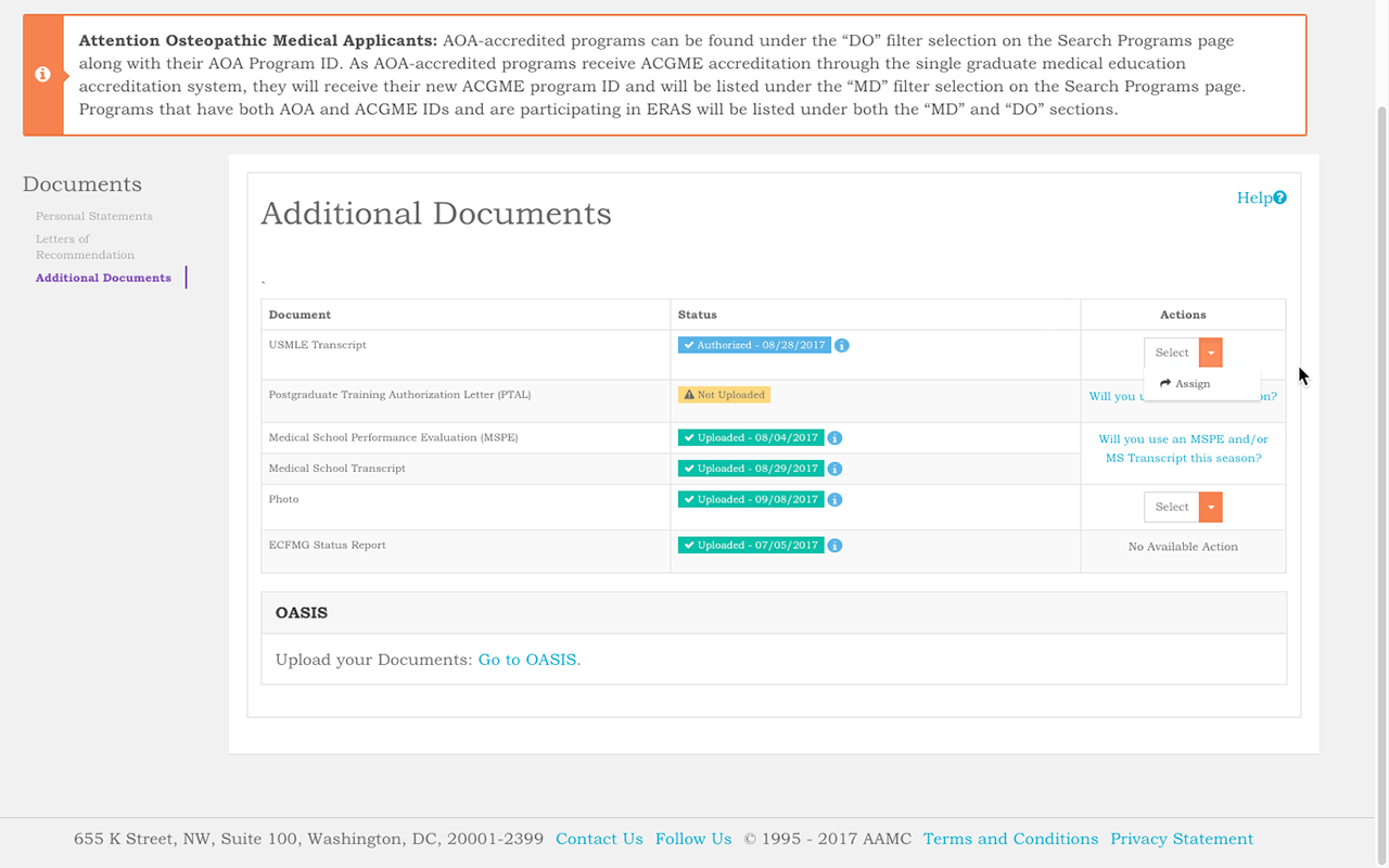 Application for Medical Residency via ERAS Ecuadoctors