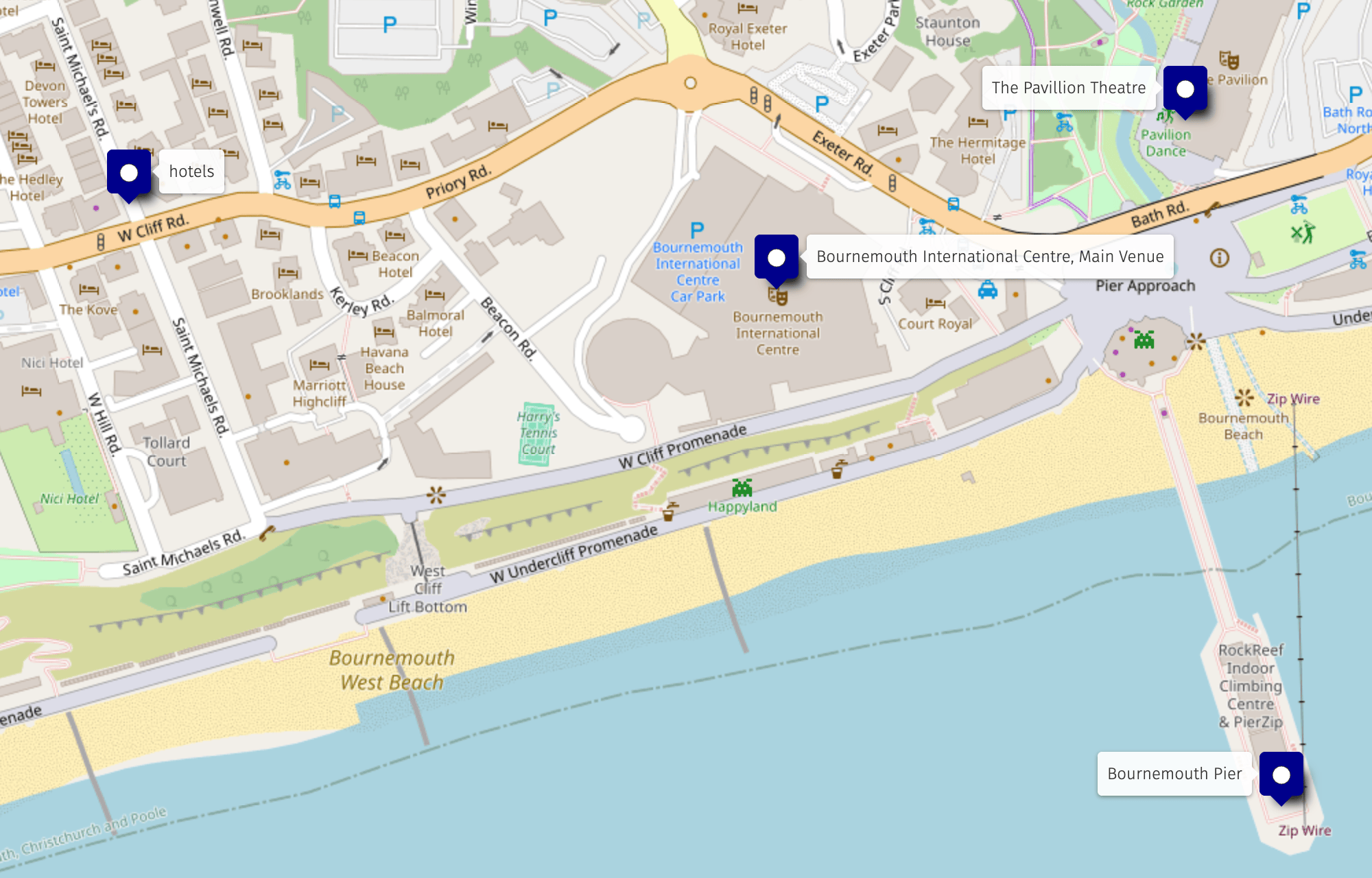 Conference 48th ECVP 2026 Bournemouth Main Map 