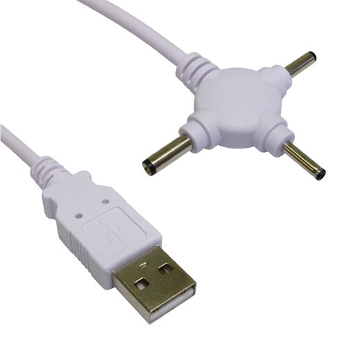 USB Auf DC Kabel – 3 Adapter (2,5/3/3,5 Mm), 1,5 M Länge, Zum Laden Von Geräten