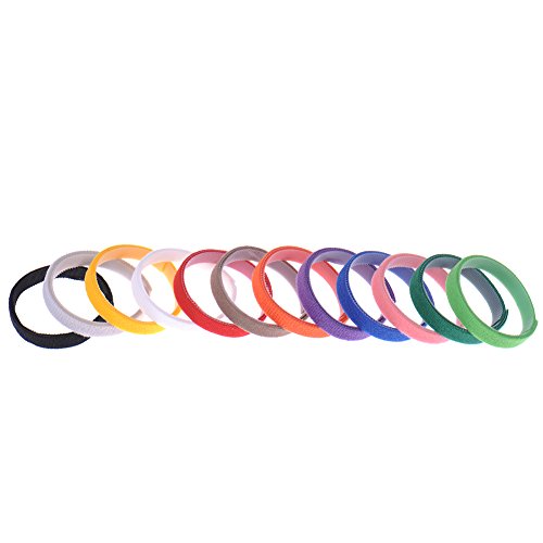 Set of 12 x Different Colors Sundlight Soft Whelping ID Velcro Collars