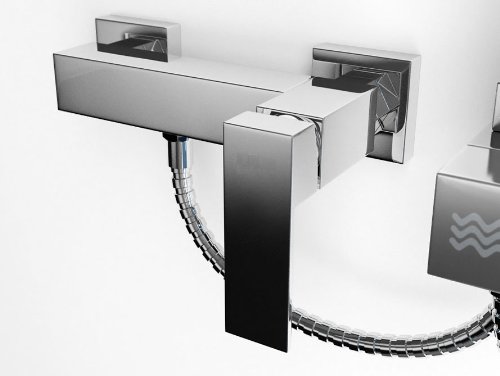 GD831/3689 Badewannen- & Dusch-Mischbatterie – Verchromte Armatur Für Badewanne Und Dusche – Einfach Montierbar