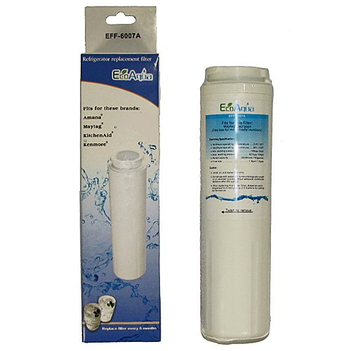 Filtre à Eau EcoAqua EFF-6007A Compatible Frigidaire, Maytag, Whirlpool, Kenmore - 400 Gallons - Réduit Chlore, Goût, Odeurs
