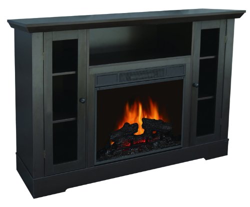 Dynasty Fireplaces 55 In Built In Led Electric Fireplace In Black Matt Finish Dy Bt55 The Home Depot