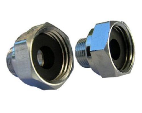 LASCO 10-0061 Delta Faucet 1/2 Female Pipe Thread by 3/8 Male Compression Brass Adapter, 2-Piece