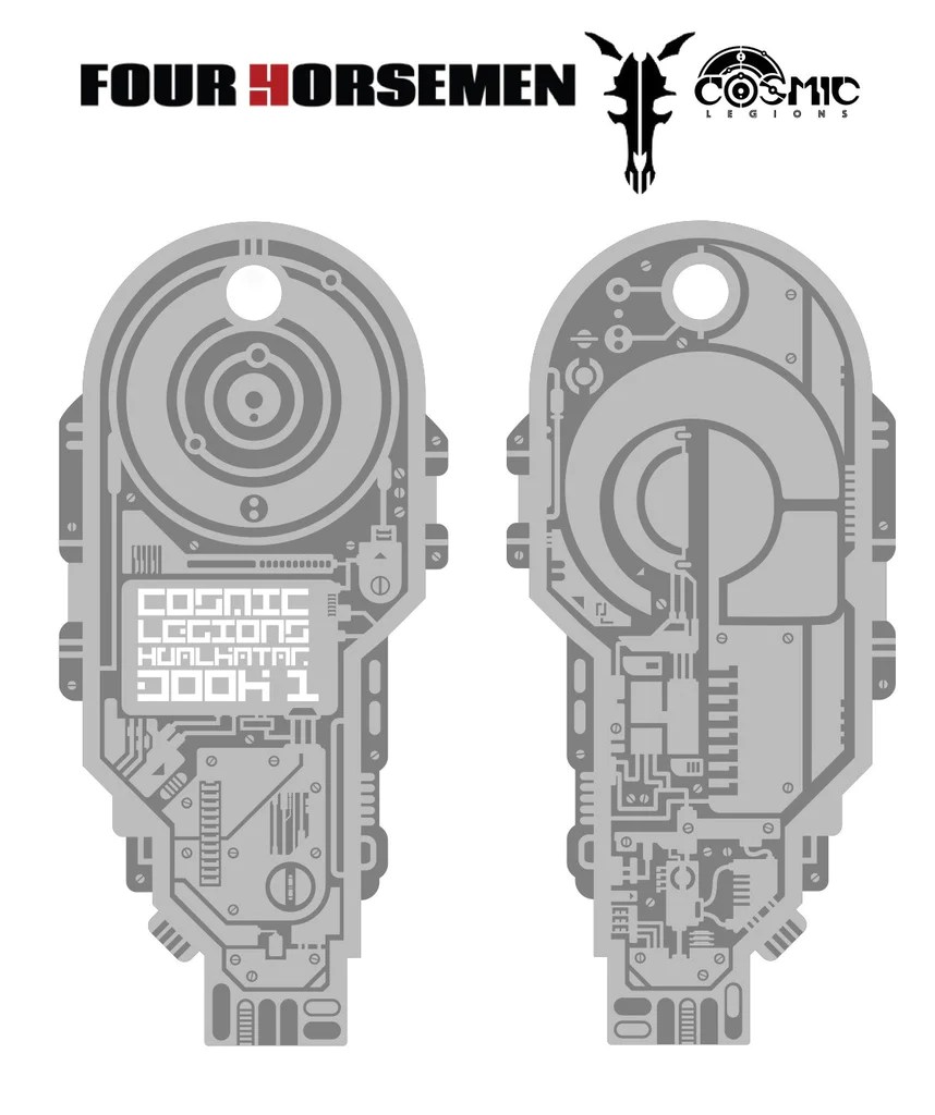 Wave 1 Cosmic Legions Skull & Coin Set Silver (exclusive)