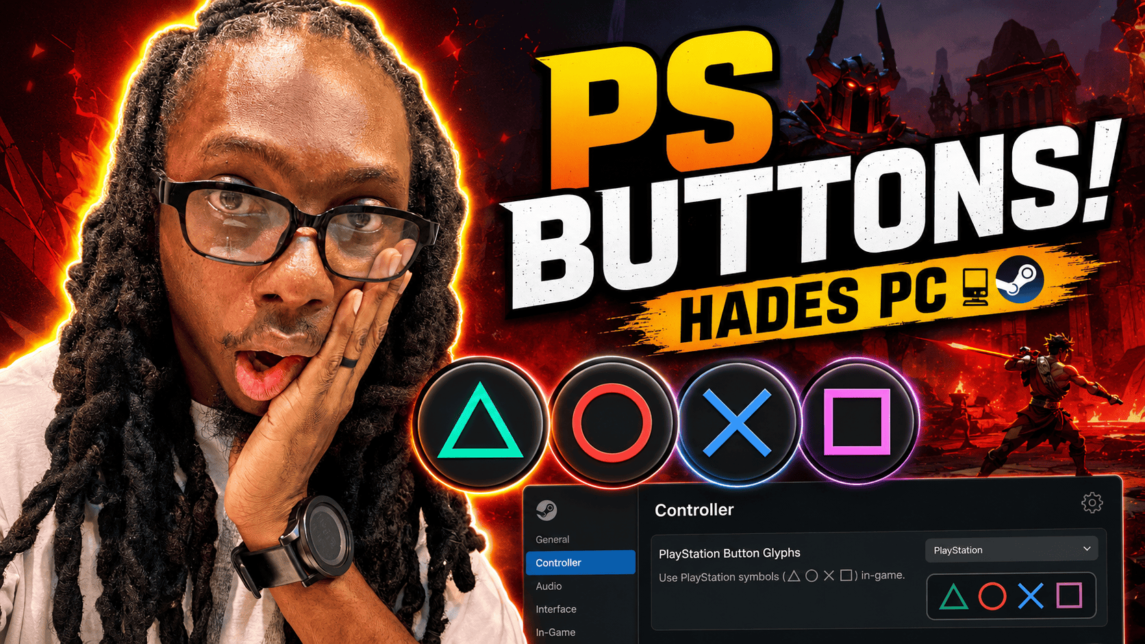How to Get PlayStation Button Prompts in Hades on PC (Steam)