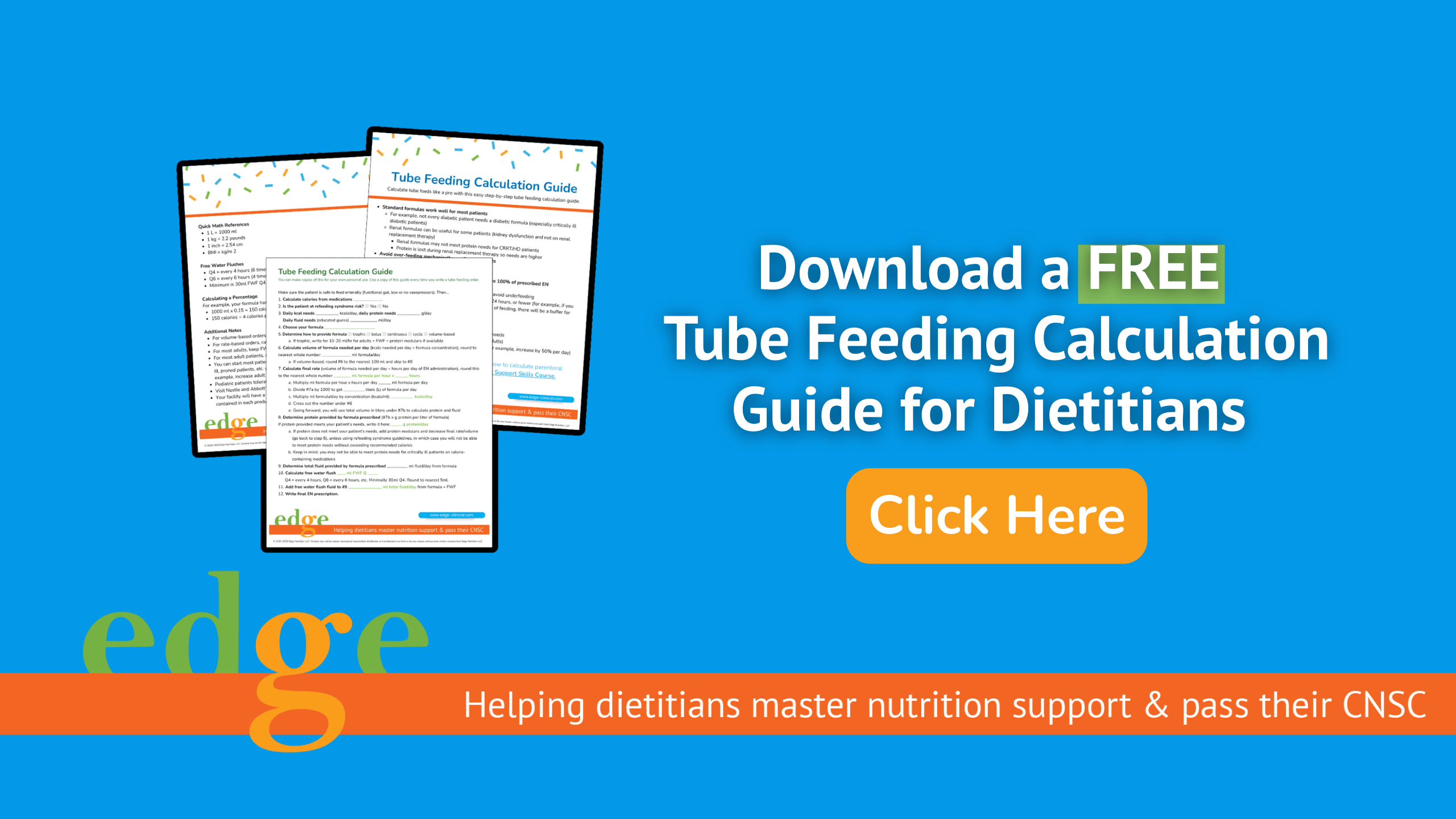 tube feeding calculation guide