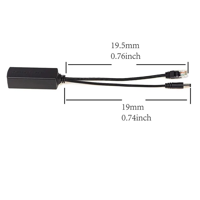 12V POE Splitter for Helium Miner, IP Camera AP Voip Phone and More ...