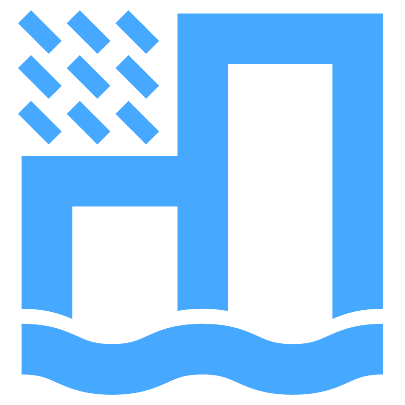 Icon showing buildings and weather