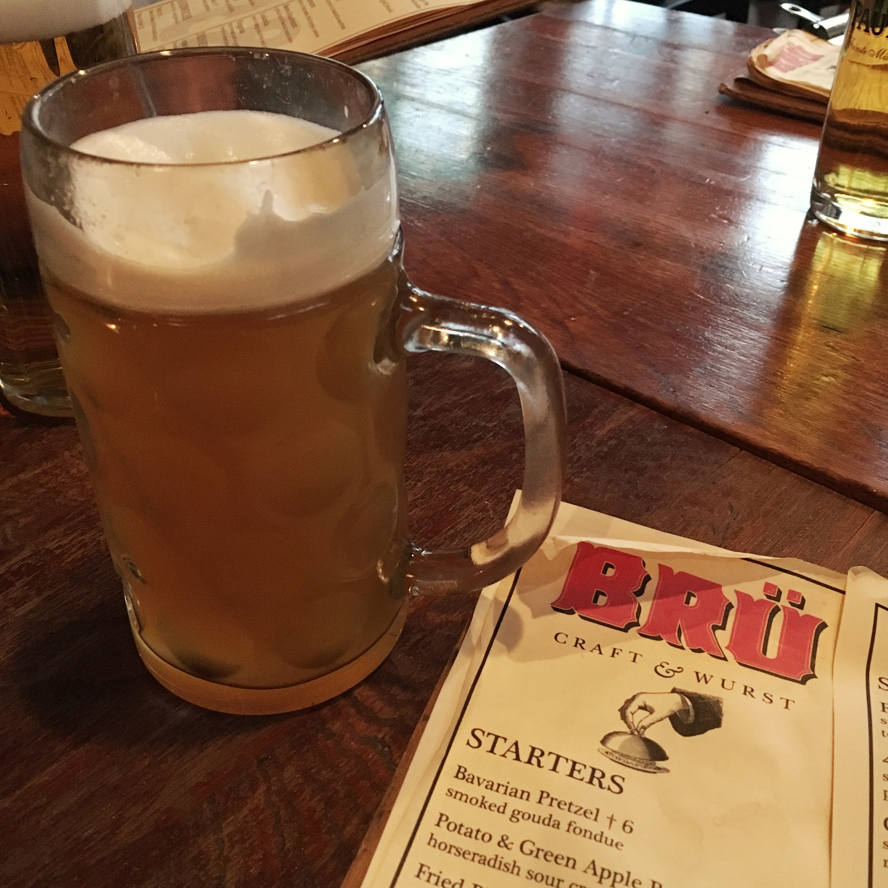 Weihenstephaner Hefeweissbier draft at Bru Craft & Wurst