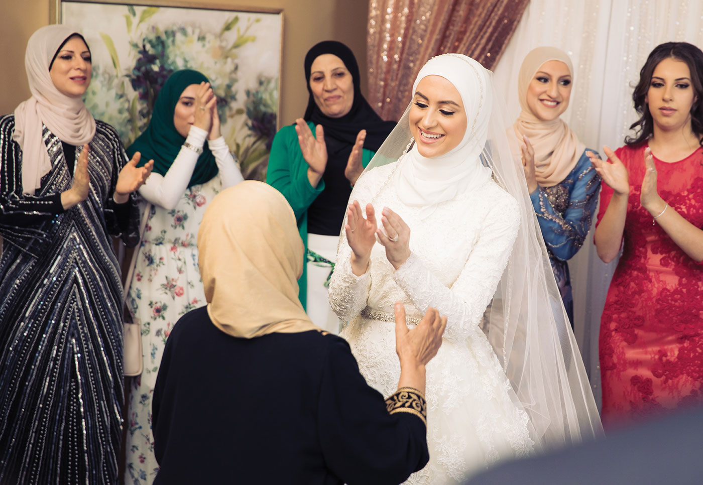 Wedad amiri's traditional lebanese wedding day attire