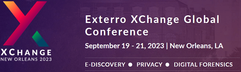 Thursday’s Exterro XChange